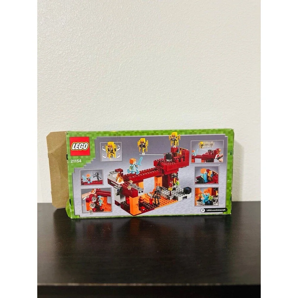 LEGO 21154 Minecraft The Blaze Bridge Retired 372pcs Complete w/Instructions